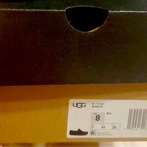 Brand new in box black Ascot Ugg loafers size us 8.